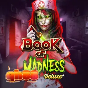 Giao diện trò chơi slot Book of Madness Deluxe với phong cách kinh dị